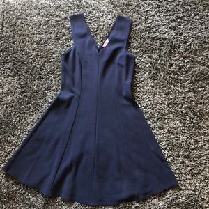 Lily Pulitzer navy blue fit and flare dress